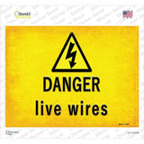 Danger Live Wires Novelty Rectangle Sticker Decal