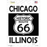 Chicago Illinois Historic Route 66 Novelty Rectangle Sticker Decal