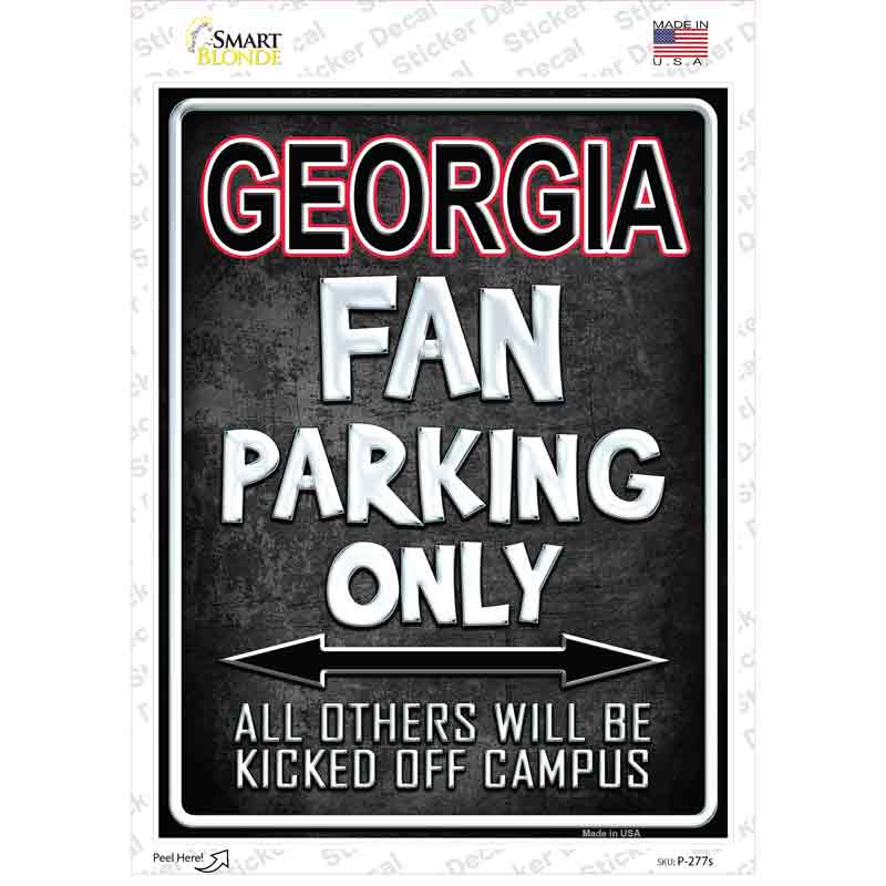Georgia Novelty Rectangle Sticker Decal