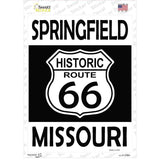 Springfield Missouri Historic Route 66 Novelty Rectangle Sticker Decal
