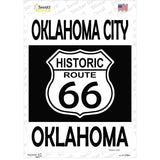 Oklahoma City Oklahoma Historic Route 66 Novelty Rectangle Sticker Decal