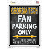 Georgia Tech Novelty Rectangle Sticker Decal
