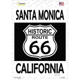 Santa Monica California Historic Route 66 Novelty Rectangle Sticker Decal