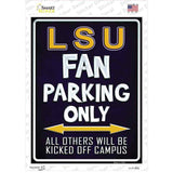 LSU Novelty Rectangle Sticker Decal