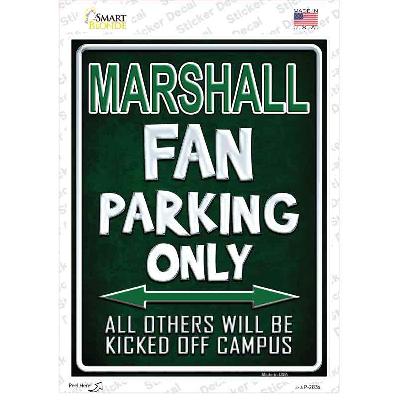 Marshall Novelty Rectangle Sticker Decal