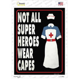Nurse Superhero Novelty Rectangle Sticker Decal