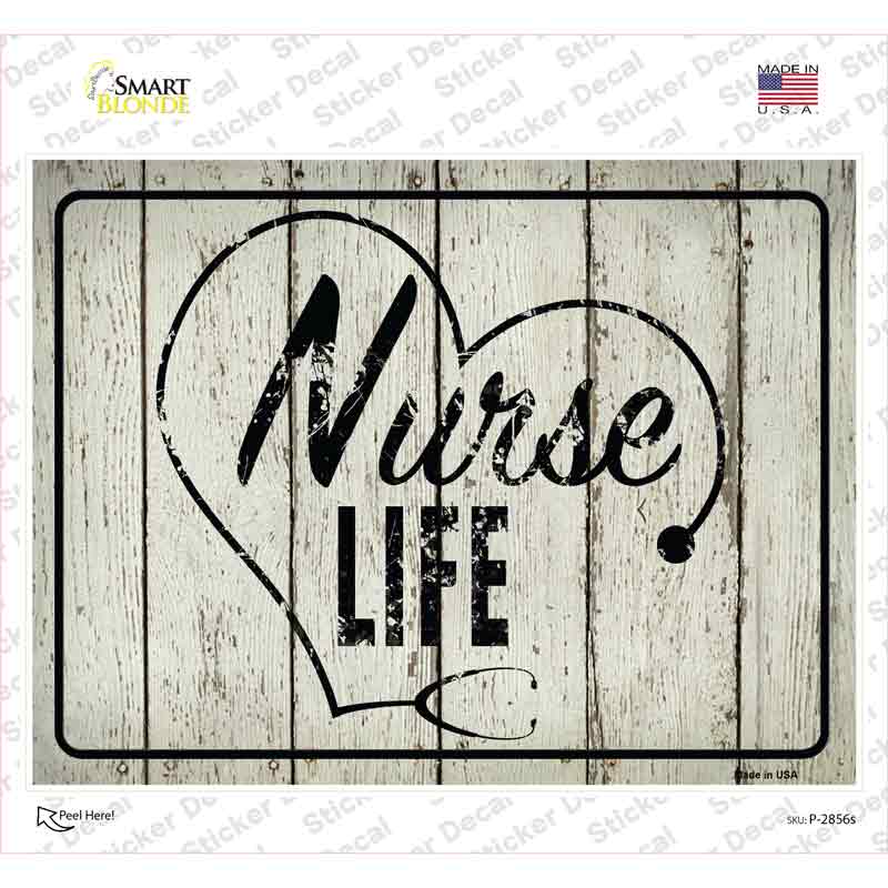 Nurse Life Novelty Rectangle Sticker Decal