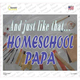 Homeschool Papa Novelty Rectangle Sticker Decal