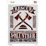 Rescue Volunteer Novelty Rectangle Sticker Decal