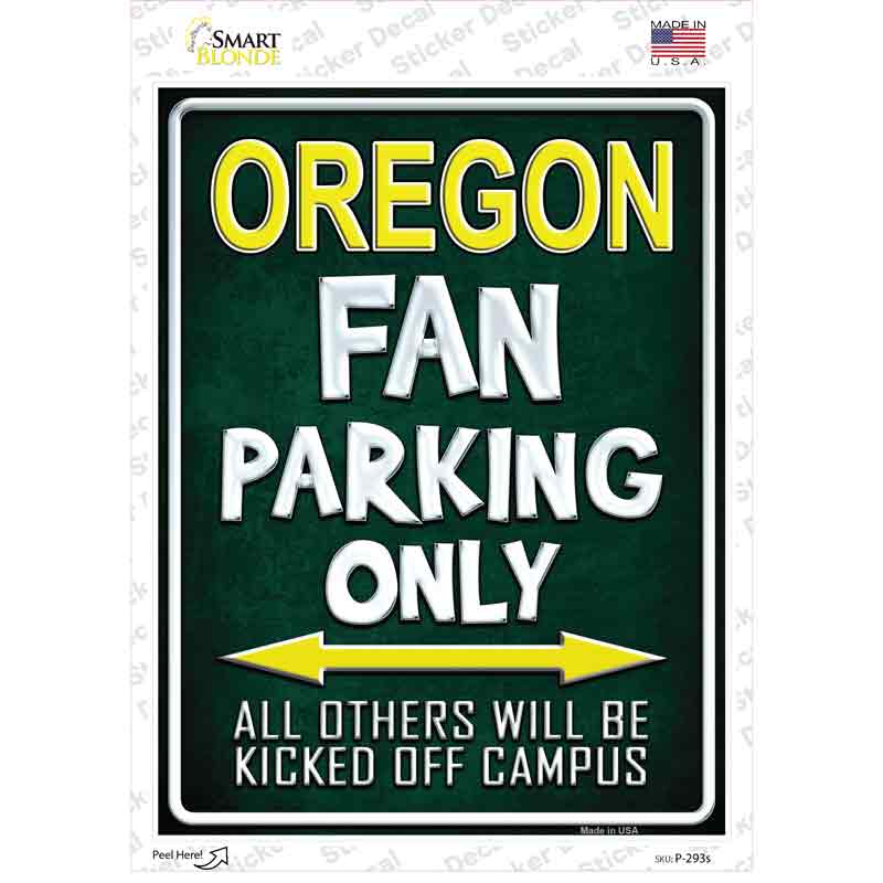 Oregon Novelty Rectangle Sticker Decal