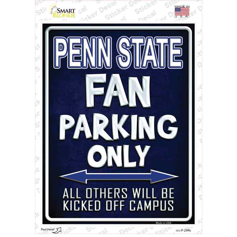Penn State Novelty Rectangle Sticker Decal