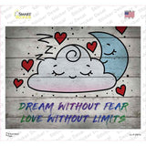 Dream Without Fear Novelty Rectangle Sticker Decal