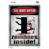 Zombies Inside Novelty Rectangle Sticker Decal