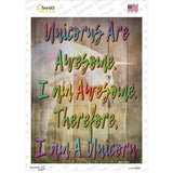 I Am A Unicorn Novelty Rectangle Sticker Decal