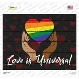 Love is Universal Novelty Rectangle Sticker Decal