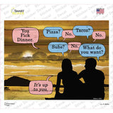 Its Up To You Novelty Rectangle Sticker Decal