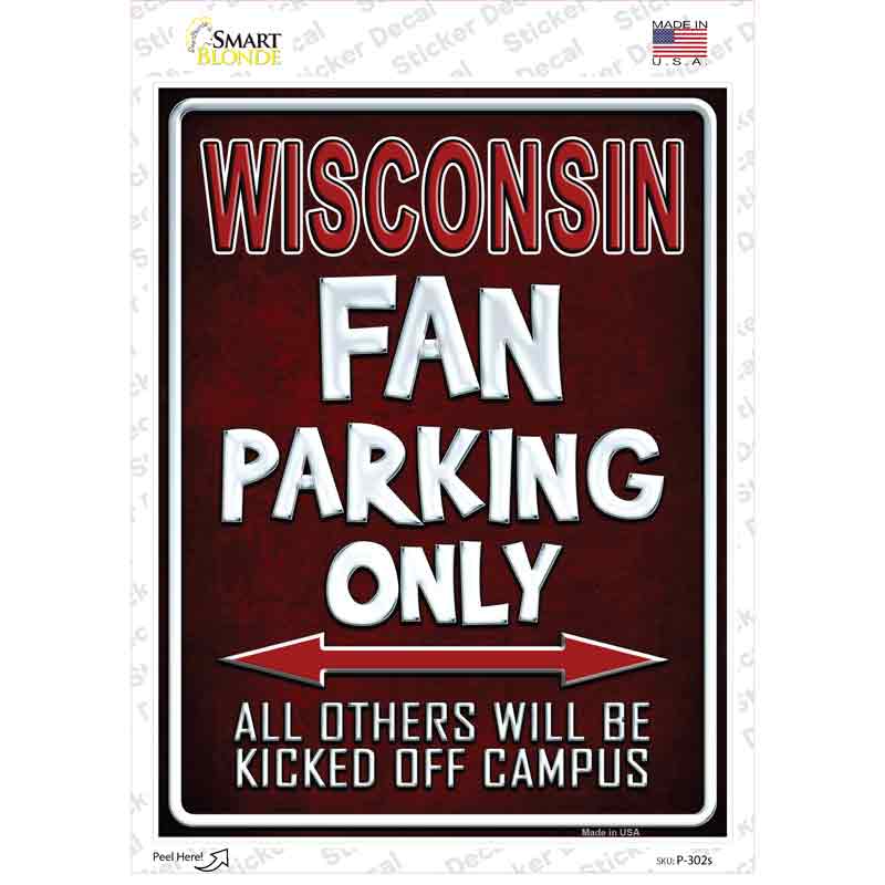 Wisconsin Novelty Rectangle Sticker Decal