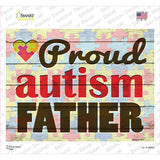 Proud Autism Father Novelty Rectangle Sticker Decal