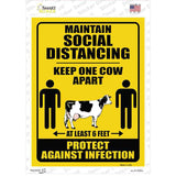 Keep One Cow Apart Novelty Rectangle Sticker Decal