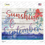 Sunshine & September Novelty Rectangle Sticker Decal