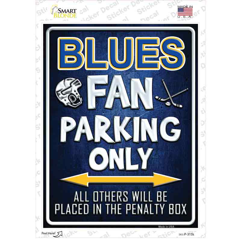 Blues Novelty Rectangle Sticker Decal