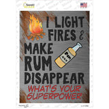 Make Rum Disappear Novelty Rectangle Sticker Decal