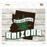 Get High In Arizona Novelty Rectangle Sticker Decal