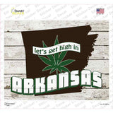 Get High In Arkansas Novelty Rectangle Sticker Decal