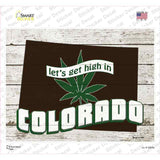 Get High In Colorado Novelty Rectangle Sticker Decal
