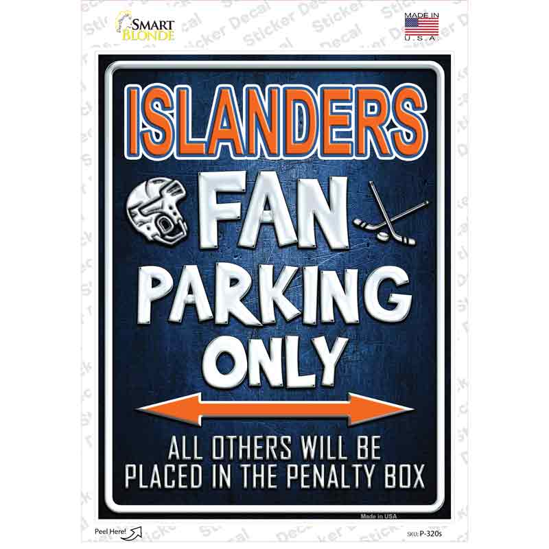 Islanders Novelty Rectangle Sticker Decal