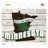Get High In Minnesota Novelty Rectangle Sticker Decal