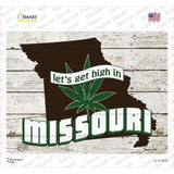 Get High In Missouri Novelty Rectangle Sticker Decal