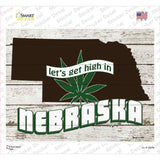 Get High In Nebraska Novelty Rectangle Sticker Decal