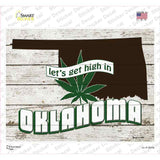 Get High In Oklahoma Novelty Rectangle Sticker Decal