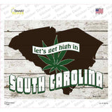 Get High In South Carolina Novelty Rectangle Sticker Decal