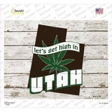 Get High In Utah Novelty Rectangle Sticker Decal