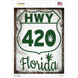 HWY 420 Florida Novelty Rectangle Sticker Decal