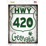 HWY 420 Georgia Novelty Rectangle Sticker Decal