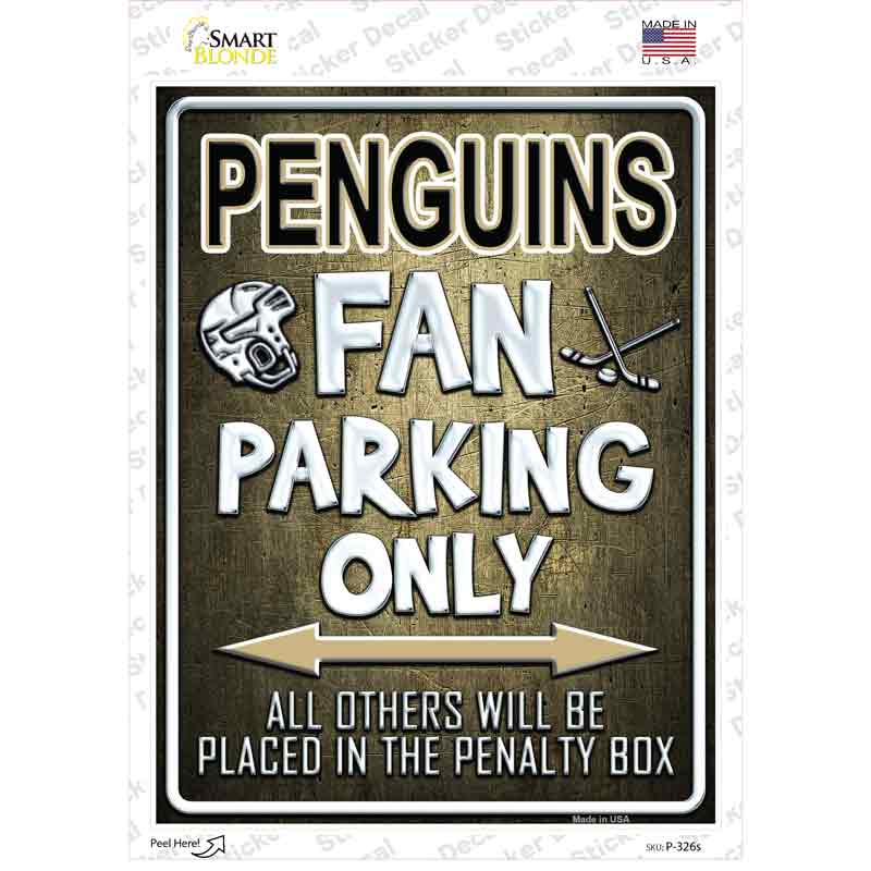 Penguins Novelty Rectangle Sticker Decal
