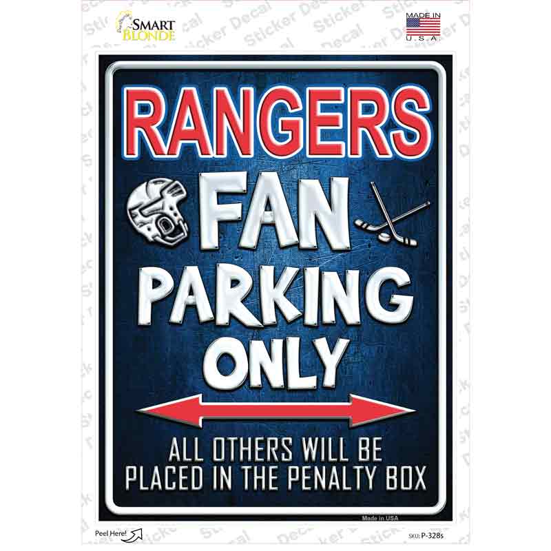 Rangers Novelty Rectangle Sticker Decal