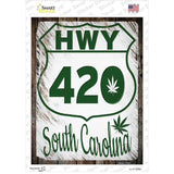 HWY 420 South Carolina Novelty Rectangle Sticker Decal