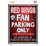 Red Wings Novelty Rectangle Sticker Decal