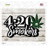 420 Smokers Novelty Rectangle Sticker Decal