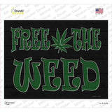 Free The Weed Novelty Rectangle Sticker Decal
