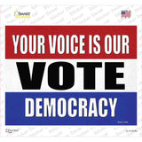 Vote Democracy Novelty Rectangle Sticker Decal
