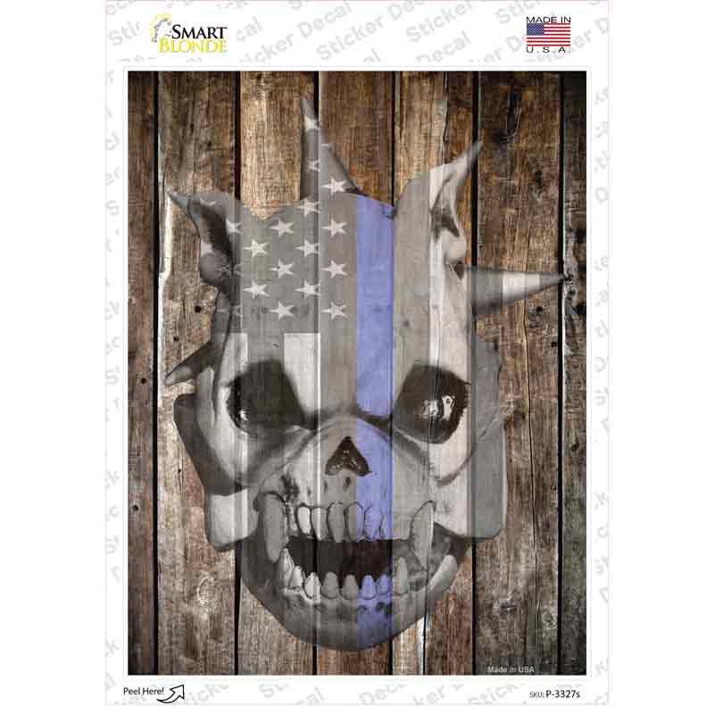 Police Demon Dog Novelty Rectangle Sticker Decal