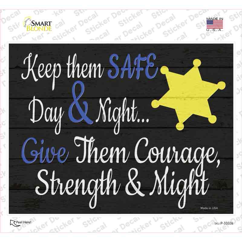 Keep Them Safe Novelty Rectangle Sticker Decal