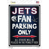 Jets Blue Novelty Rectangle Sticker Decal