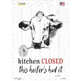 Closed This Heifers Had It Novelty Rectangle Sticker Decal