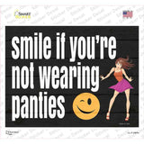 Not Wearing Panties Novelty Rectangle Sticker Decal